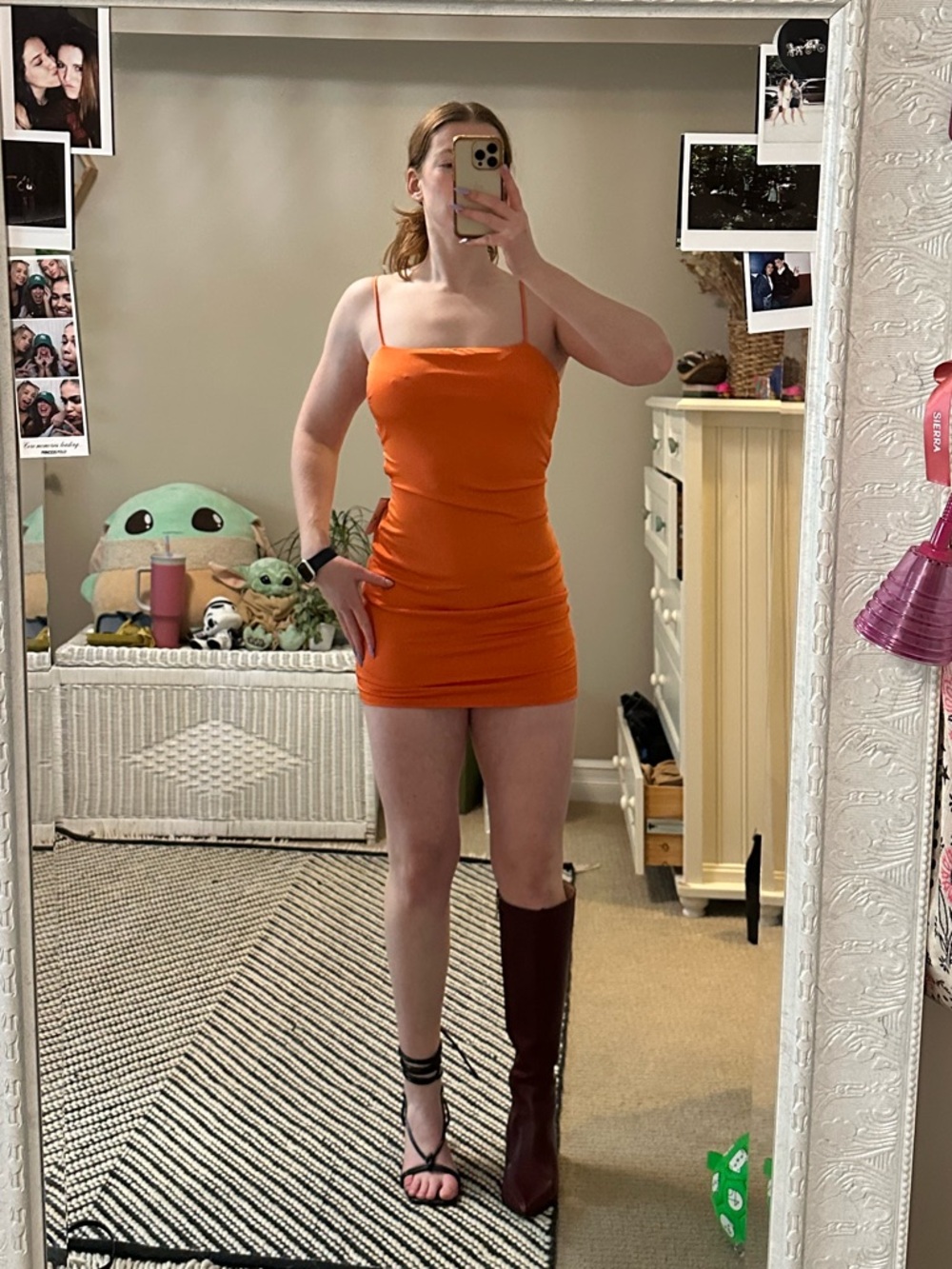 New Windsor Orange Mini Dress